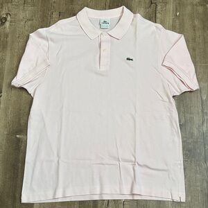 Lacoste Light Pink Shorts Sleeve Polo Shirt